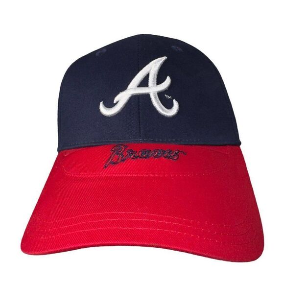 JBrem Atlanta Braves Sunglass Brim Strap Back Baseball Hat Adjustable OS - Picture 1 of 9